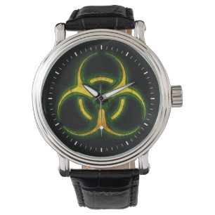 Reloj De Pulsera Advertencia del zombi del Biohazard
