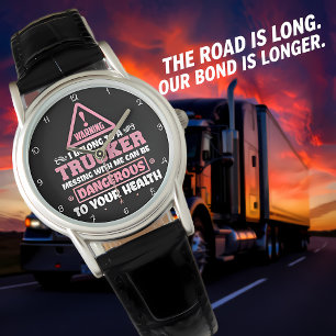 Reloj De Pulsera Advertencia: Pertenezco a un camionero