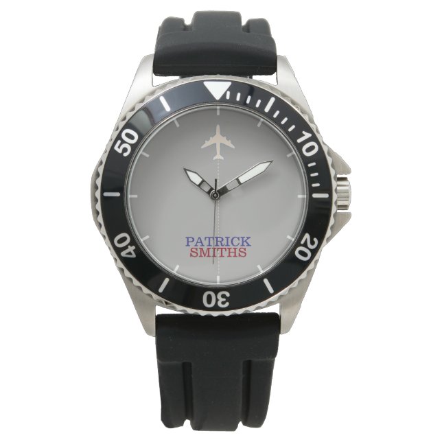 Reloj De Pulsera aero man . cool watch con su nombre (Anverso)
