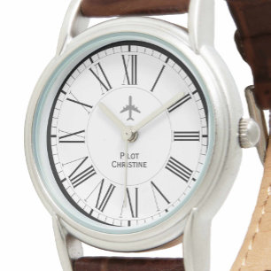 Reloj De Pulsera Aeronaves o piloto de aviones femeninas