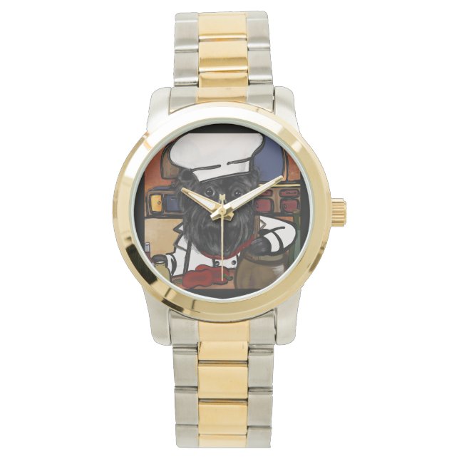 Reloj De Pulsera Affenpinscher Chef (Anverso)