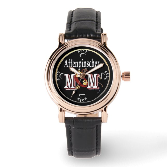 Reloj De Pulsera Affenpinscher Dog Mom (Anverso)