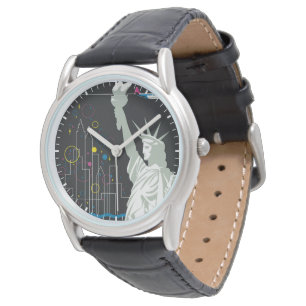 Reloj De Pulsera Afiche De Viajes Para Volar Northwest Airlines