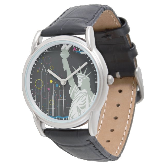 Reloj De Pulsera Afiche De Viajes Para Volar Northwest Airlines (Angular)