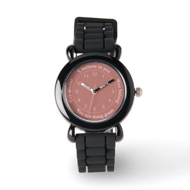 Reloj De Pulsera Afirmaciones positivas (Anverso)