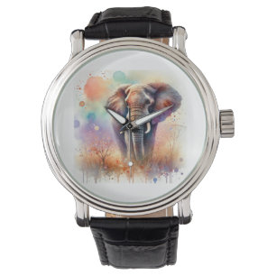 Reloj De Pulsera African Savanna Elephant 300724AREF132 - Watercolo