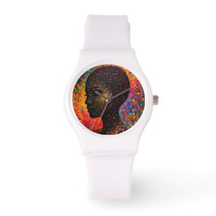 Reloj De Pulsera Afro Nebula Whisper – Celebración de la Historia N