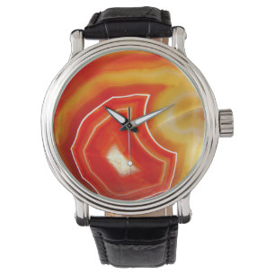 Reloj De Pulsera Agate Naranja de caída