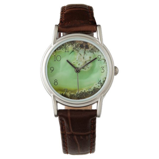 Reloj De Pulsera Agato verde (Anverso)