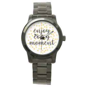 Reloj De Pulsera Agradable, feliz, inspirador "Disfruta cada moment