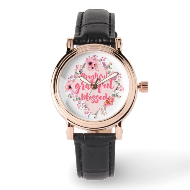 Reloj De Pulsera Agradecimiento de agradecimiento (Anverso)