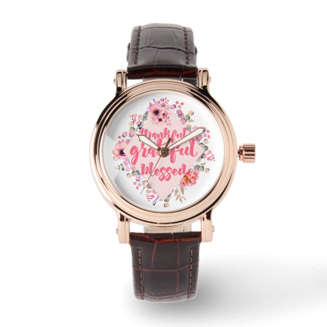 Reloj De Pulsera Agradecimiento de agradecimiento (Anverso)