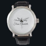 Reloj De Pulsera agradecimientos por el mensaje de texto de añadir<br><div class="desc">Diseño</div>