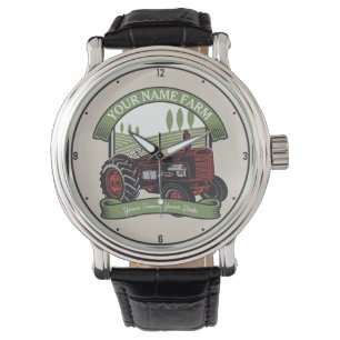 Reloj De Pulsera Agricultor de campo de cultivo de cosecha de vinta