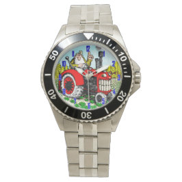 RELOJ DE PULSERA AGRICULTOR EN TRACTOR WRIST WATCH