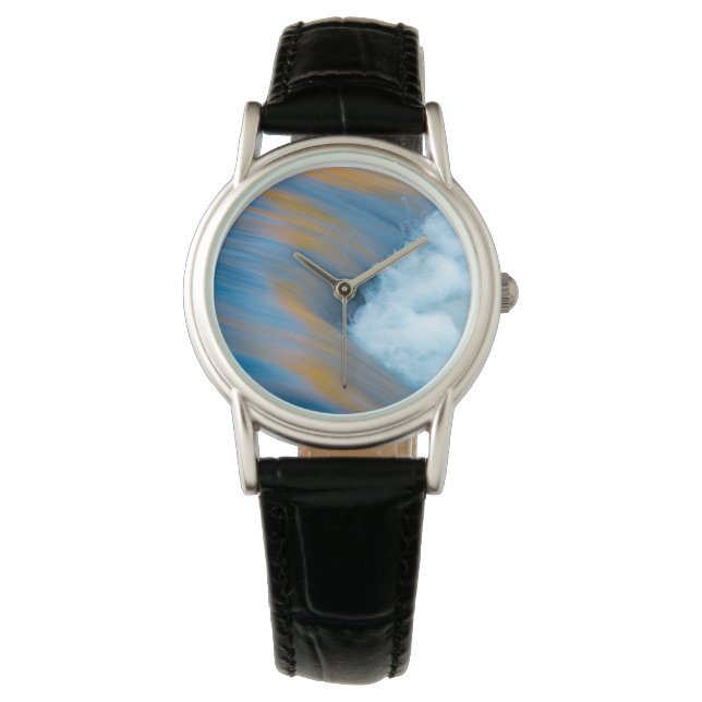 Reloj De Pulsera Agua azul abstracta, Canadá (Anverso)