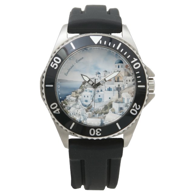 Reloj De Pulsera Agua de Santorini Grecia (Anverso)