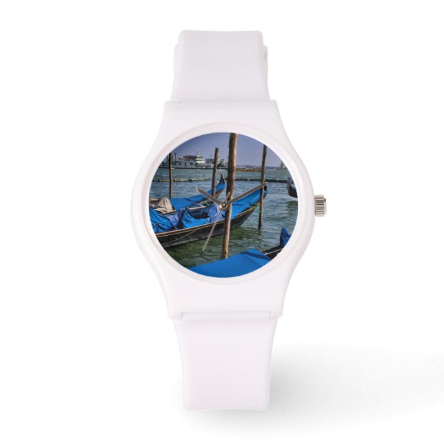 Reloj De Pulsera agua del Gran Canal con góndolas alineadas (Anverso)