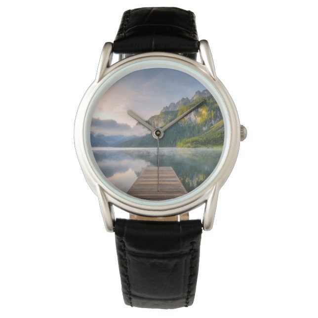 Reloj De Pulsera Agua | Lago alpino de Azure, Austria (Anverso)