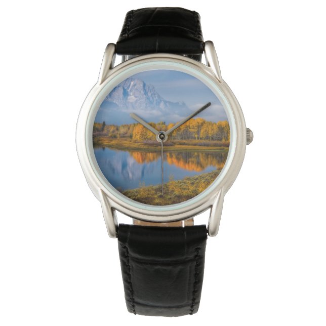 Reloj De Pulsera Agua | Oxbow Bend Jackson Wyoming (Anverso)