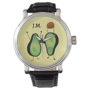 Reloj De Pulsera Aguacate divertido aguacero verde