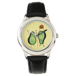 Reloj De Pulsera Aguacate divertido aguacero verde