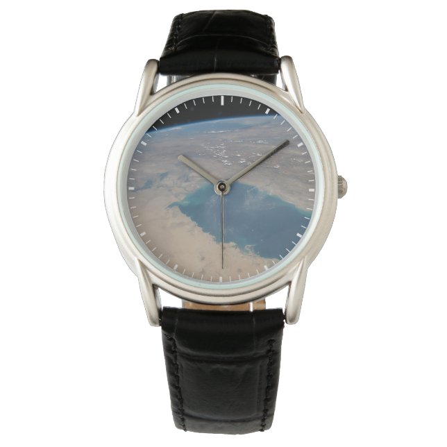 Reloj De Pulsera Aguas Azul Tropicales Del Golfo Pérsico. (Anverso)
