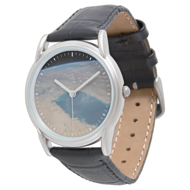 Reloj De Pulsera Aguas Azul Tropicales Del Golfo Pérsico. (Angular)