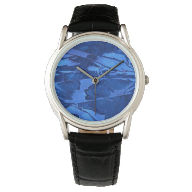 Reloj De Pulsera Aguas azules profundas, trincheras submarinas (Anverso)