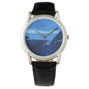 Reloj De Pulsera Aguas azules profundas, trincheras submarinas roca