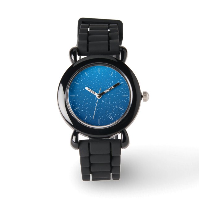 Reloj De Pulsera Aguas azules profundas y burbujas pequeñas (Anverso)