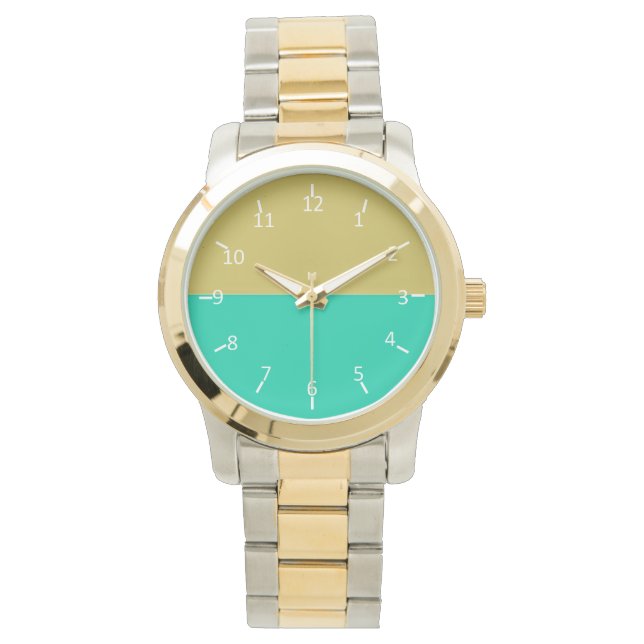 Reloj De Pulsera Aguas doradas del atardecer (Anverso)