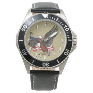 Reloj De Pulsera Águila americana con cruz
