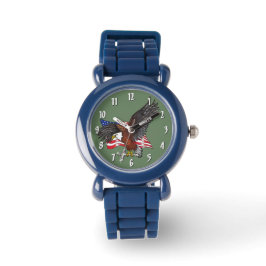 Reloj De Pulsera Águila americana con cruz