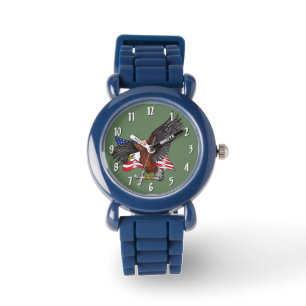 Reloj De Pulsera Águila americana con cruz