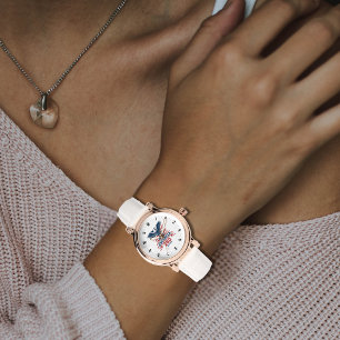 Reloj De Pulsera Águila Americana Patriótica 250 Aniversario divert