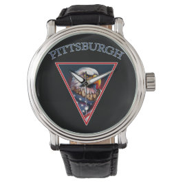 Reloj De Pulsera Águila calva americana de Pittsburgh