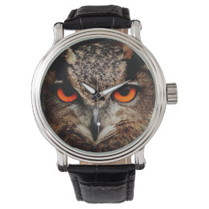 Reloj De Pulsera águila de los ojos de ave de búho