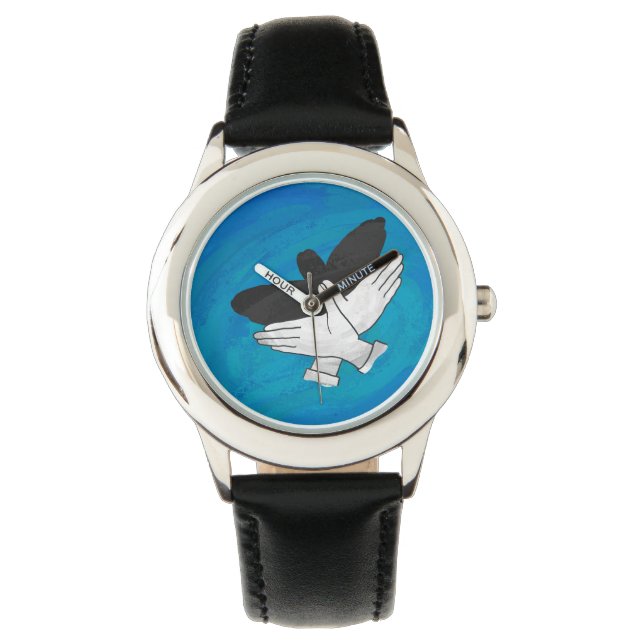 Reloj De Pulsera Águila Sombra Sobre El Azul (Anverso)