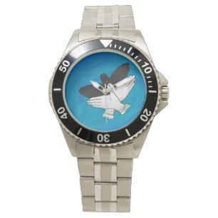 Reloj De Pulsera Águila Sombra Sobre El Azul