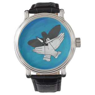 Reloj De Pulsera Águila Sombra Sobre El Azul