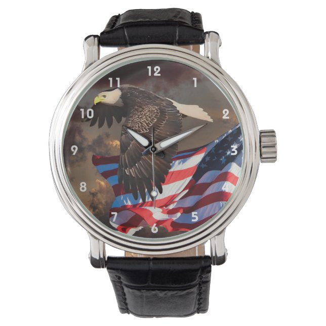 RELOJ DE PULSERA ÁGUILA Y BANDERA (Anverso)