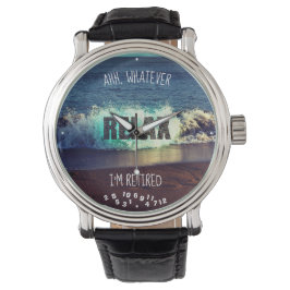 Reloj De Pulsera Ahh Lo que sea que esté retirado Relájese Sand Wav