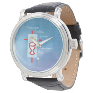 Reloj De Pulsera Ahijado, Primera Comunión, Azul
