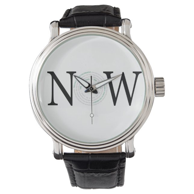 Reloj De Pulsera AHORA: El único momento es el presente (Anverso)