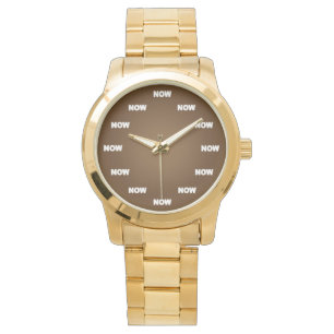 Reloj De Pulsera "AHORA" mire (Brown)