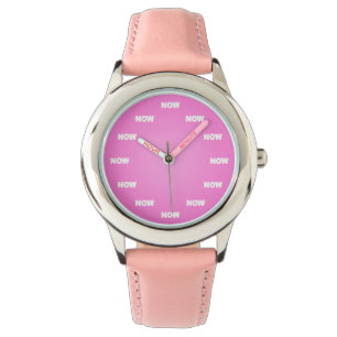 Reloj De Pulsera "AHORA" mire (el rosa)