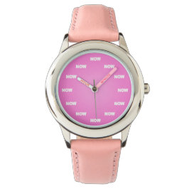 Reloj De Pulsera "AHORA" Watch (Rosa)