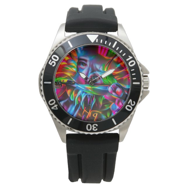 Reloj De Pulsera Aichmofobia: Vivid Surreal Art (Anverso)