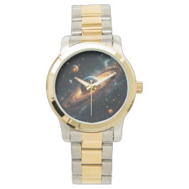 Reloj De Pulsera AiKo Beats™ Tempo Celestial – Fase Gradiente Dorad